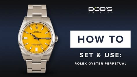 change time on rolex oyster perpetual